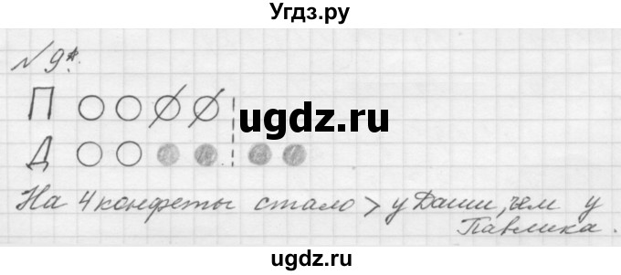 ГДЗ (Решебник к учебнику 2016) по математике 1 класс Л.Г. Петерсон / часть 3 / урок 23 / 9