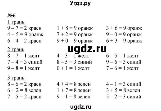 ГДЗ (Решебник к учебнику 2022 6-е изд.) по математике 1 класс Л.Г. Петерсон / часть 2 / урок 28 / 6