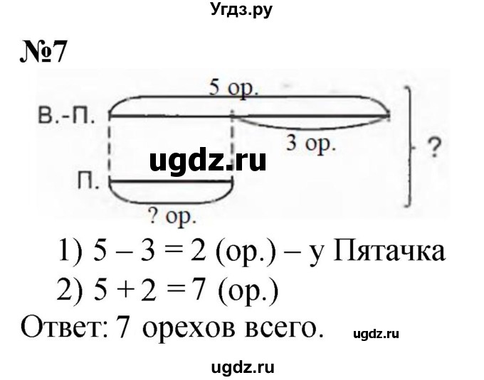 ГДЗ (Решебник к учебнику 2022 6-е изд.) по математике 1 класс Л.Г. Петерсон / часть 3 / урок 14 / 7