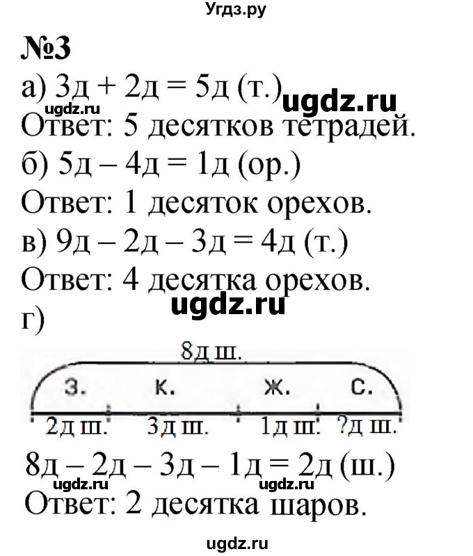 ГДЗ (Решебник к учебнику 2022 6-е изд.) по математике 1 класс Л.Г. Петерсон / часть 3 / урок 24 / 3