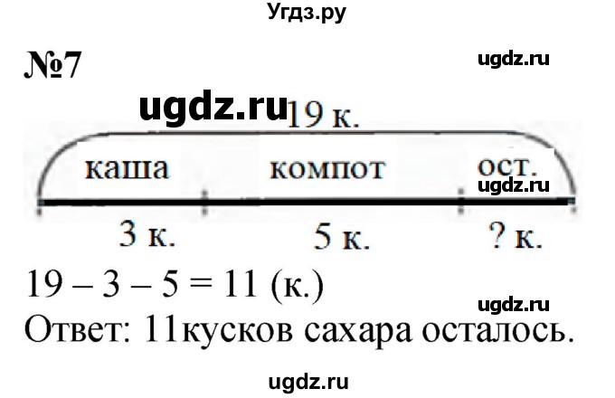 ГДЗ (Решебник к учебнику 2022 6-е изд.) по математике 1 класс Л.Г. Петерсон / часть 3 / урок 30 / 7