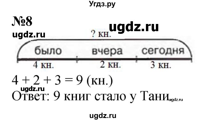 ГДЗ (Решебник к учебнику 2022 6-е изд.) по математике 1 класс Л.Г. Петерсон / часть 3 / урок 4 / 8