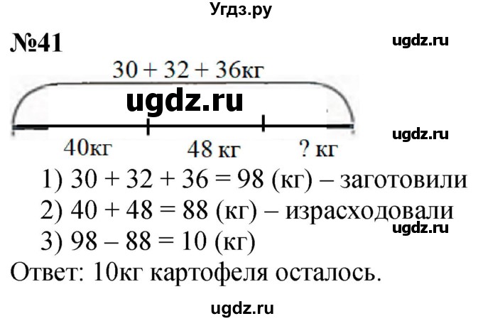 ГДЗ (Решебник к учебнику 2022 6-е изд.) по математике 1 класс Л.Г. Петерсон / часть 3 / повторение / 41