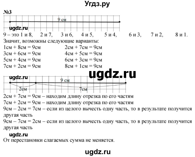 ГДЗ (Решебник к учебнику 2022 6-е изд.) по математике 1 класс Л.Г. Петерсон / часть 3 / урок 7 / 3