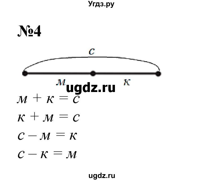 ГДЗ (Решебник к учебнику 2022 4-е изд.) по математике 1 класс Л.Г. Петерсон / часть 2 / урок 1 / 4