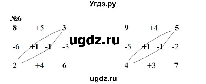 ГДЗ (Решебник к учебнику 2022 4-е изд.) по математике 1 класс Л.Г. Петерсон / часть 2 / урок 17 / 6