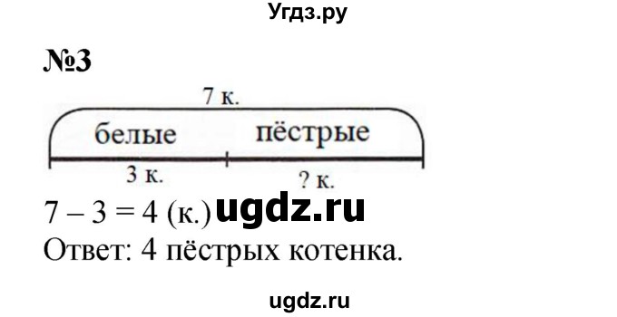 ГДЗ (Решебник к учебнику 2022 4-е изд.) по математике 1 класс Л.Г. Петерсон / часть 2 / урок 25 / 3