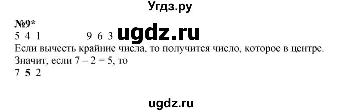 ГДЗ (Решебник к учебнику 2022 4-е изд.) по математике 1 класс Л.Г. Петерсон / часть 3 / урок 3 / 9