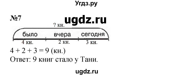 ГДЗ (Решебник к учебнику 2022 4-е изд.) по математике 1 класс Л.Г. Петерсон / часть 3 / урок 4 / 7