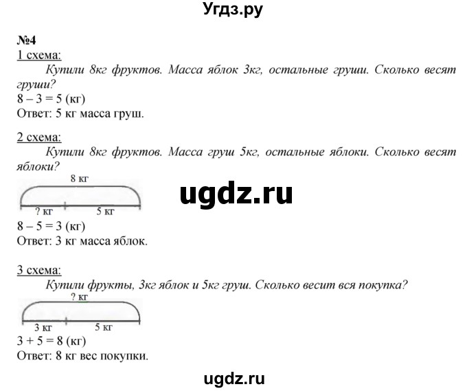 ГДЗ (Решебник к учебнику 2022 4-е изд.) по математике 1 класс Л.Г. Петерсон / часть 3 / урок 5 / 4