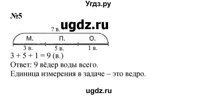 ГДЗ (Решебник к учебнику 2022 4-е изд.) по математике 1 класс Л.Г. Петерсон / часть 3 / урок 6 / 5