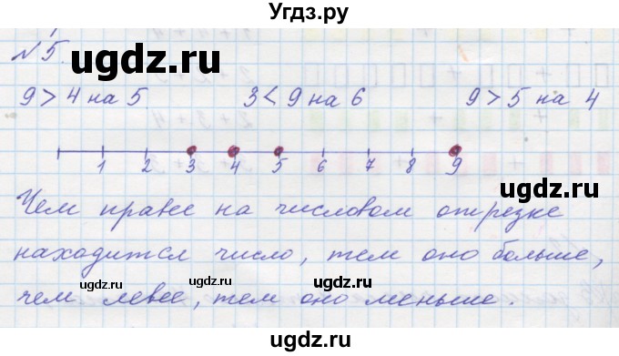 ГДЗ (Решебник к учебнику 2016) по математике 1 класс Л.Г. Петерсон / часть 2 / урок 10 / 5