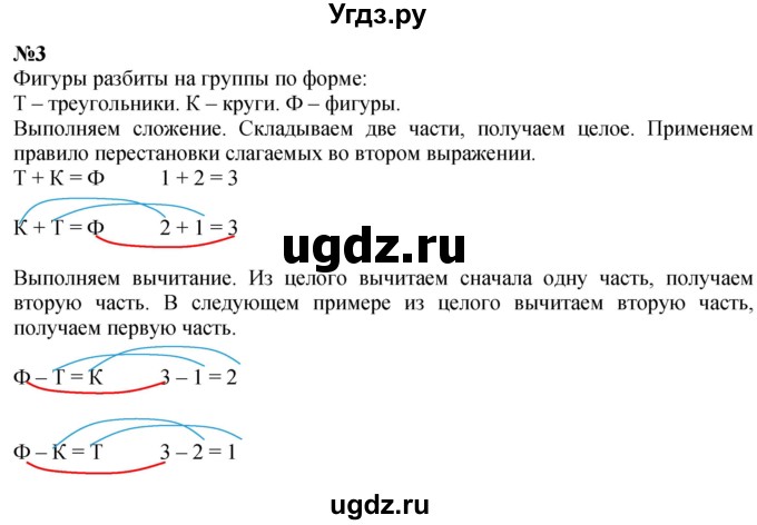 ГДЗ (Решебник к учебнику 2022 6-е изд.) по математике 1 класс Л.Г. Петерсон / часть 1 / урок 21 / 3