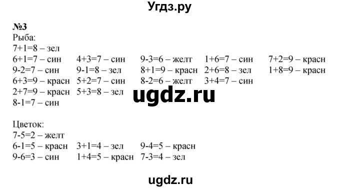 ГДЗ (Решебник к учебнику 2022 6-е изд.) по математике 1 класс Л.Г. Петерсон / часть 2 / урок 15 / 3