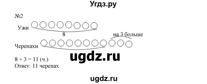 ГДЗ (Решебник) по математике 1 класс В.Н. Рудницкая / часть 2 / увеличение числа на несколько единиц / 2