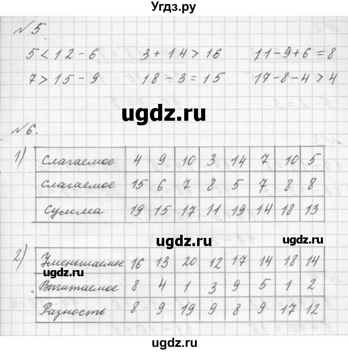 ГДЗ (Решебник к учебнику 2019) по математике 1 класс Г.В. Дорофеев / часть 2 (страница) / 86(продолжение 3)