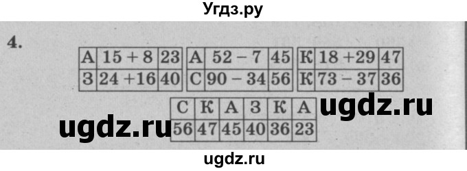 ГДЗ (решебник) по математике 2 класс (самостоятельные и контрольные работы) Л.Г. Петерсон / выпуск 2-1 / часть 1 / сам. раб. уроки 22-23 / 4