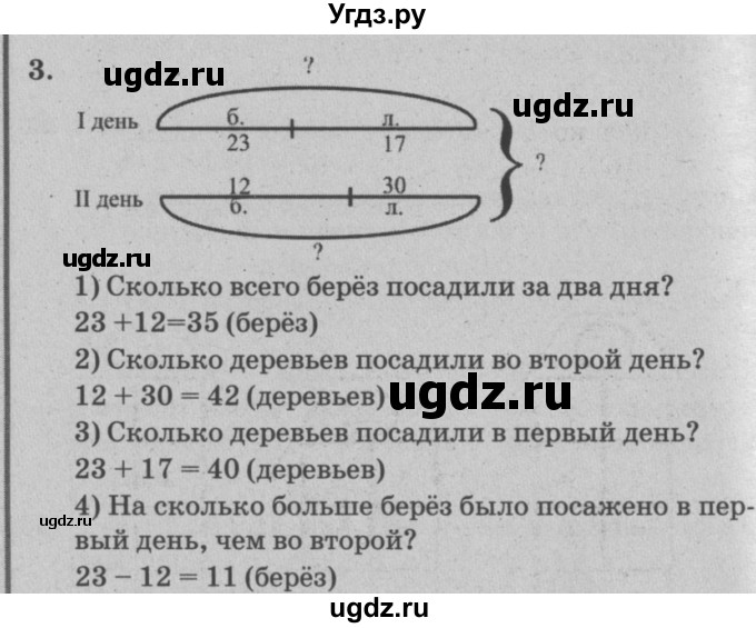 ГДЗ (решебник) по математике 2 класс (самостоятельные и контрольные работы) Л.Г. Петерсон / выпуск 2-1 / часть 1 / сам. раб. уроки 1-3 / 3