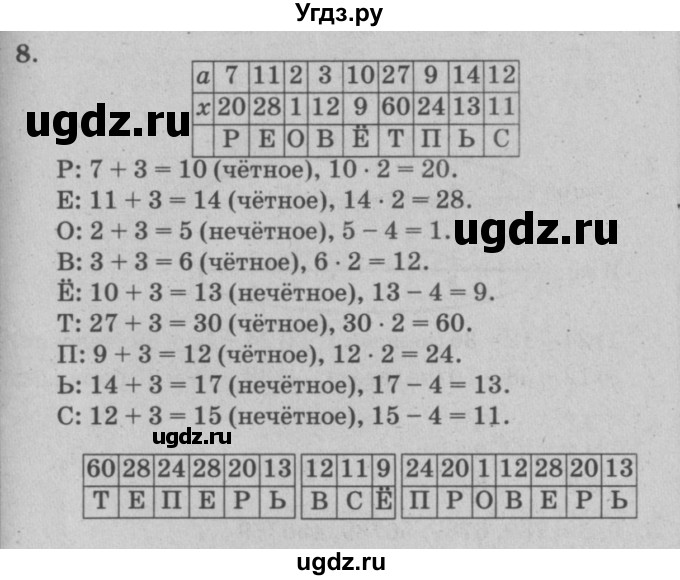 ГДЗ (решебник) по математике 2 класс (самостоятельные и контрольные работы) Л.Г. Петерсон / выпуск 2-1 / часть 3 / итоговая работа за 2 класс / 8