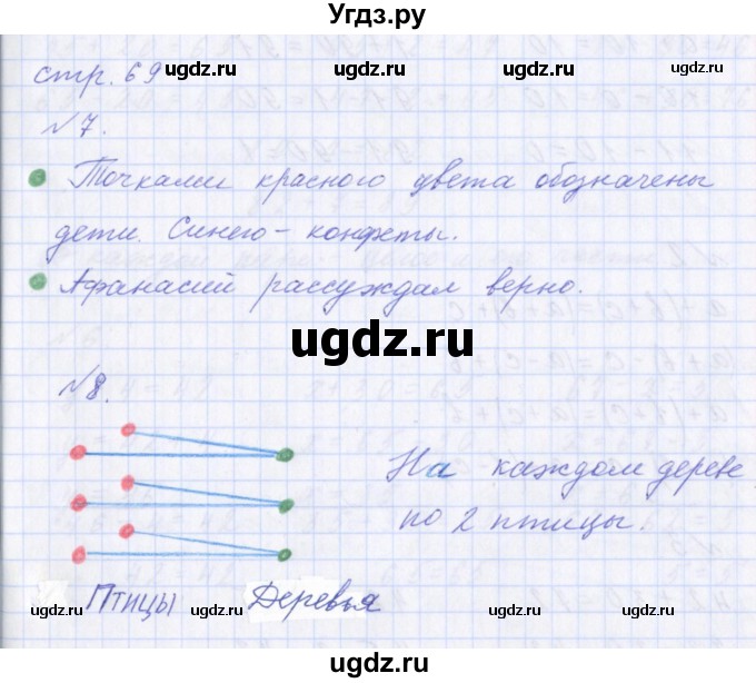 ГДЗ (Решебник) по математике 2 класс Т.Е. Демидова / часть 1, страница учебника / 69