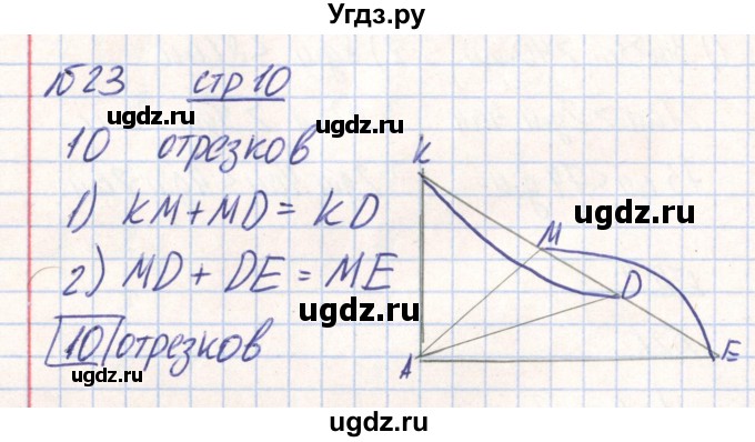 ГДЗ (Решебник) по математике 2 класс (Рабочая тетрадь) Истомина Н. Б. / часть 1. упражнение номер / 23