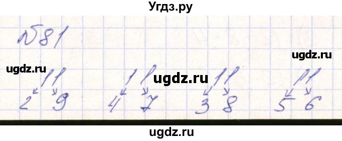 ГДЗ (Решебник) по математике 2 класс (Рабочая тетрадь) Истомина Н. Б. / часть 1. упражнение номер / 81