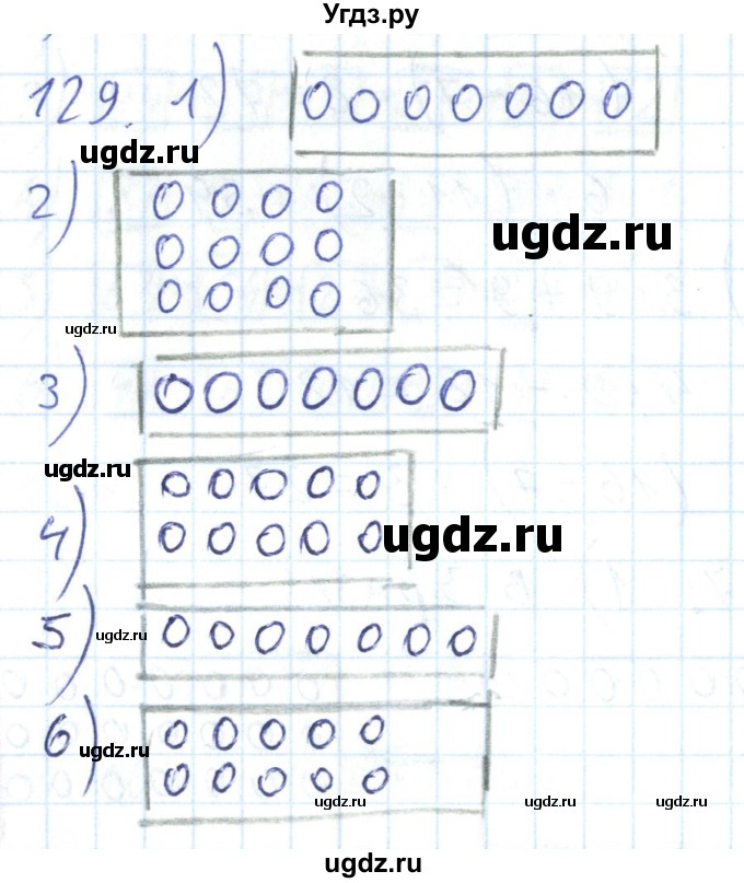 ГДЗ (Решебник) по математике 2 класс (Рабочая тетрадь) Истомина Н. Б. / часть 2. упражнение номер / 129