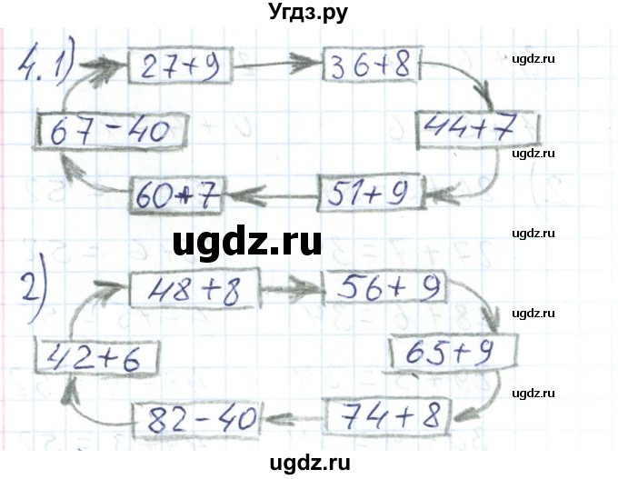 ГДЗ (Решебник) по математике 2 класс (Рабочая тетрадь) Истомина Н. Б. / часть 2. упражнение номер / 4