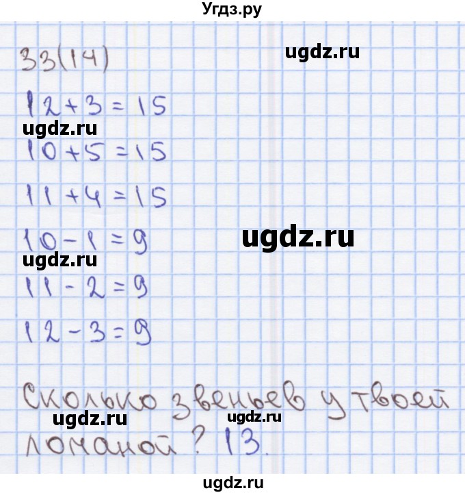 ГДЗ (Решебник) по математике 2 класс (Рабочая тетрадь) Бененсон Е.П. / тетрадь №1. страница / 14