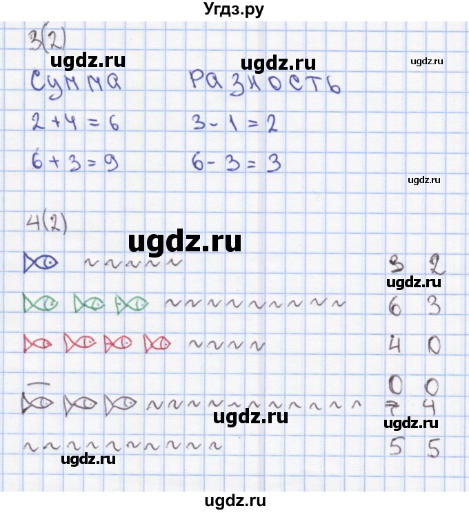 ГДЗ (Решебник) по математике 2 класс (Рабочая тетрадь) Бененсон Е.П. / тетрадь №1. страница / 2