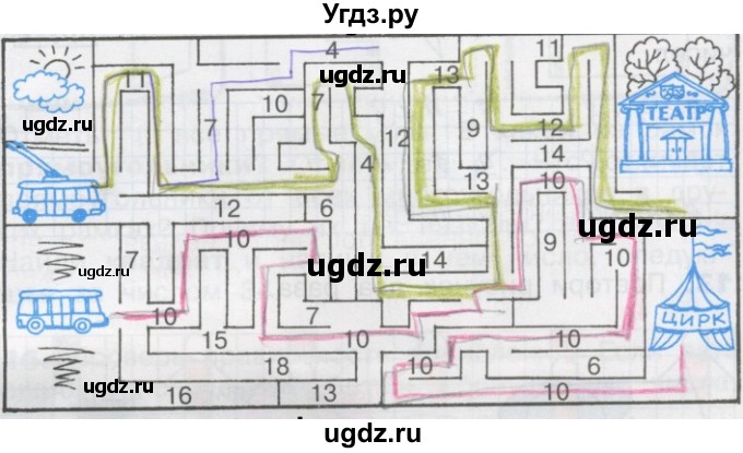 ГДЗ (Решебник) по математике 2 класс (Рабочая тетрадь) Бененсон Е.П. / тетрадь №1. страница / 5(продолжение 2)