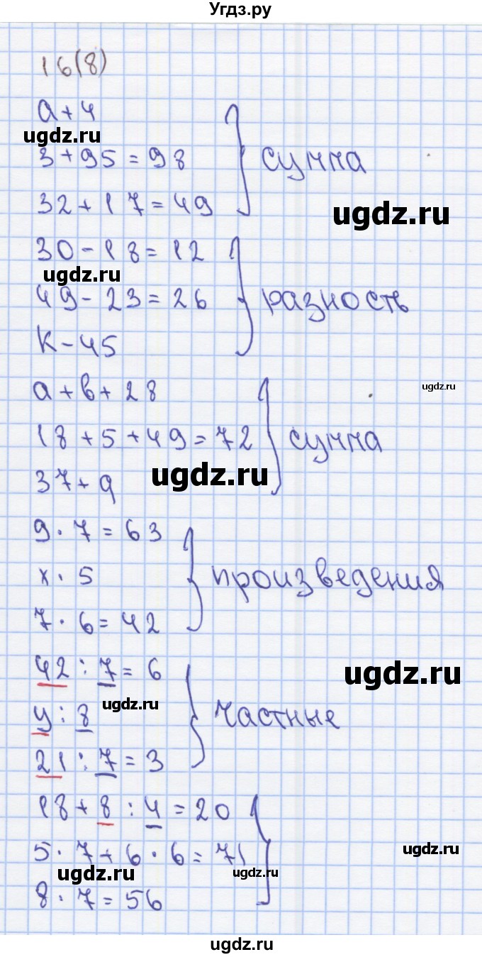 ГДЗ (Решебник) по математике 2 класс (Рабочая тетрадь) Бененсон Е.П. / тетрадь №4. страница / 8