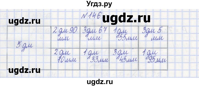ГДЗ (Решебник) по математике 3 класс ( рабочая тетрадь) Захарова О.А. / часть 1. задание номер / 146