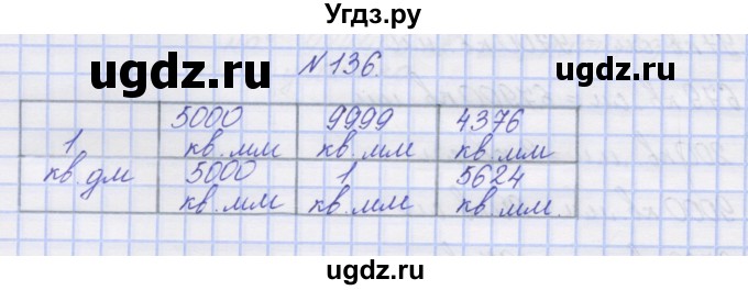 ГДЗ (Решебник) по математике 3 класс ( рабочая тетрадь) Захарова О.А. / часть 2. задание номер / 136