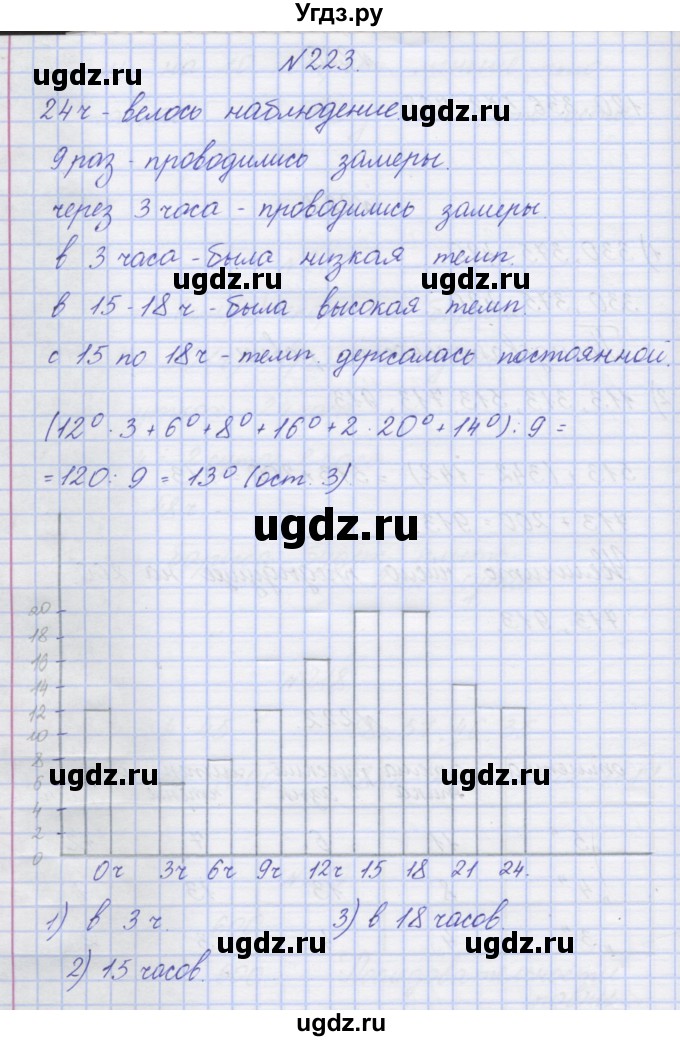 ГДЗ (Решебник) по математике 3 класс ( рабочая тетрадь) Захарова О.А. / часть 2. задание номер / 223