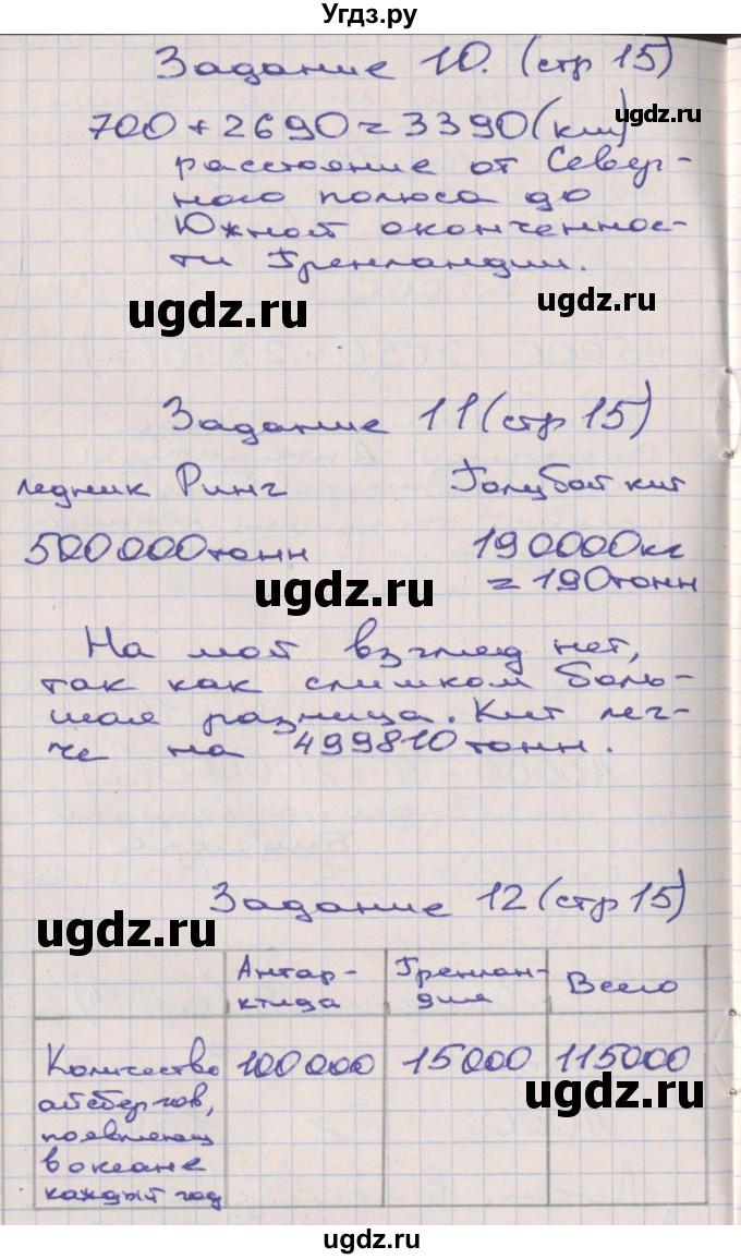 ГДЗ (Решебник) по математике 3 класс ( рабочая тетрадь) Захарова О.А. / часть 3. страница номер / 15