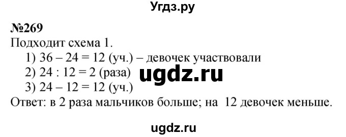 ГДЗ (Решебник 2023) по математике 3 класс Истомина Н.Б. / часть 1 / 269
