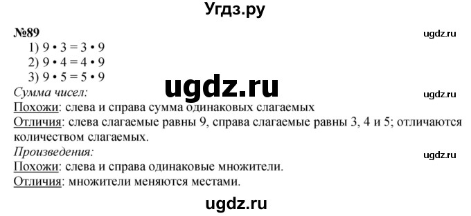 ГДЗ (Решебник 2023) по математике 3 класс Истомина Н.Б. / часть 1 / 89