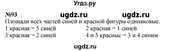ГДЗ (Решебник 2023) по математике 3 класс Истомина Н.Б. / часть 1 / 93