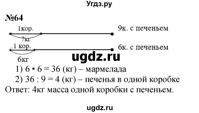 ГДЗ (Решебник 2023) по математике 3 класс Истомина Н.Б. / часть 2 / 64