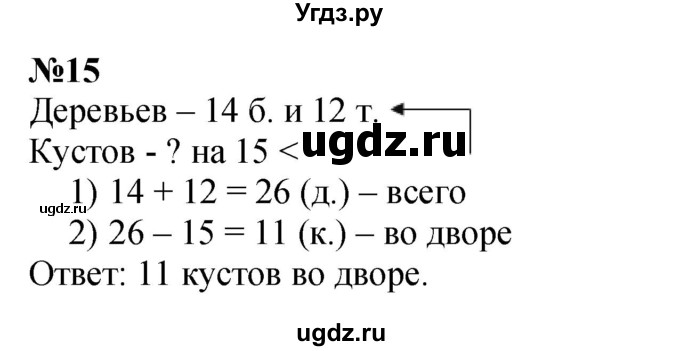 ГДЗ (Решебник 2023) по математике 3 класс Истомина Н.Б. / часть 1 / 15