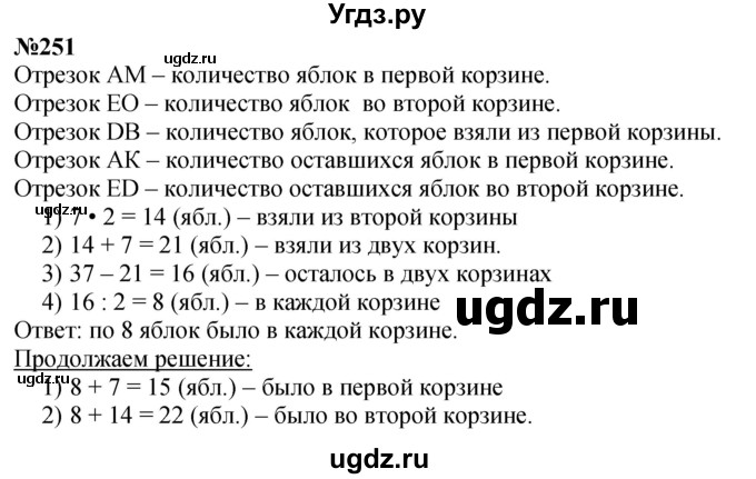 ГДЗ (Решебник 2023) по математике 3 класс Истомина Н.Б. / часть 1 / 251
