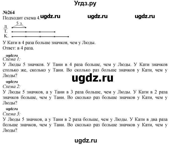 ГДЗ (Решебник 2023) по математике 3 класс Истомина Н.Б. / часть 1 / 264