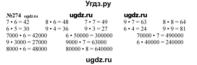 ГДЗ (Решебник 2023) по математике 3 класс Истомина Н.Б. / часть 2 / 274