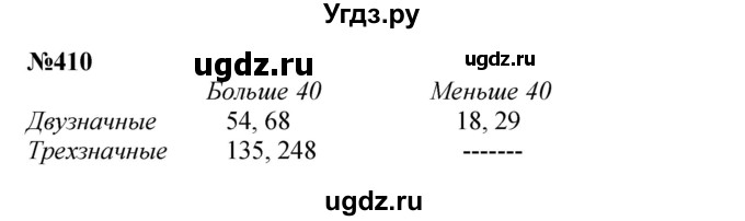 ГДЗ (Решебник 2023) по математике 3 класс Истомина Н.Б. / часть 2 / 410
