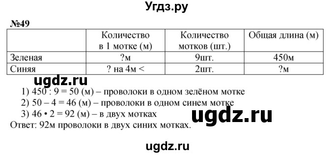 ГДЗ (Решебник 2023) по математике 3 класс Истомина Н.Б. / часть 2 / 49