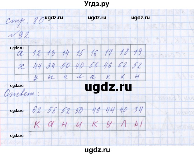 ГДЗ (Решебник ) по математике 3 класс Петерсон Л.Г / часть 3. страница / 80