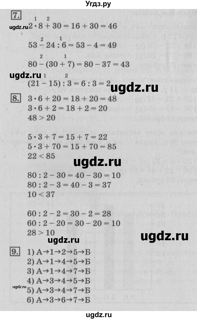 ГДЗ (Решебник №3 к старому учебнику) по математике 3 класс Г.В. Дорофеев / часть 1. страница / 10(продолжение 2)