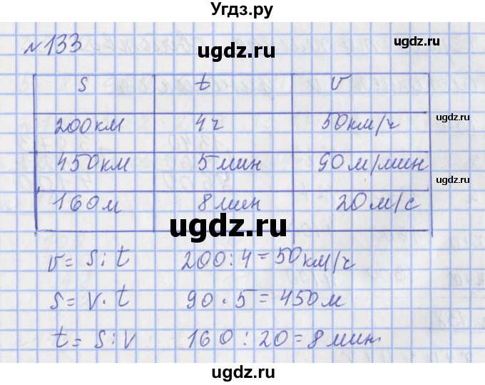 ГДЗ (Решебник №1) по математике 4 класс (рабочая тетрадь) Рудницкая В.Н. / часть 1. упражнение / 133