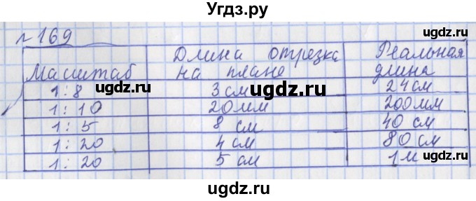 ГДЗ (Решебник №1) по математике 4 класс (рабочая тетрадь) Рудницкая В.Н. / часть 1. упражнение / 169